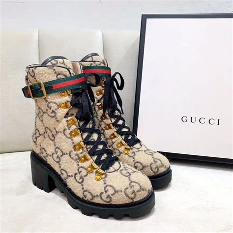 gucci boots white laces replica|high top Gucci boots.